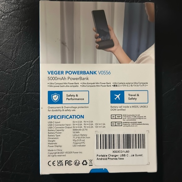 Veger 5000mAh Powerbank - Picture 2 of 3